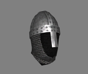 Rhodok nasal four plated helmet.png